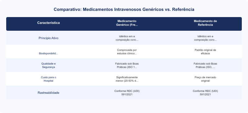 Diagrama técnico: Fresenius Kabi: Qualidade e Custo-Benefício em Medicamentos IV Genéricos